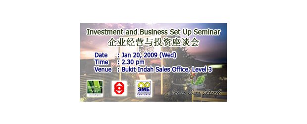 SETIA BHD GROUP - "INVESTMENT AND BUSINESS START UP SEMINAR"
